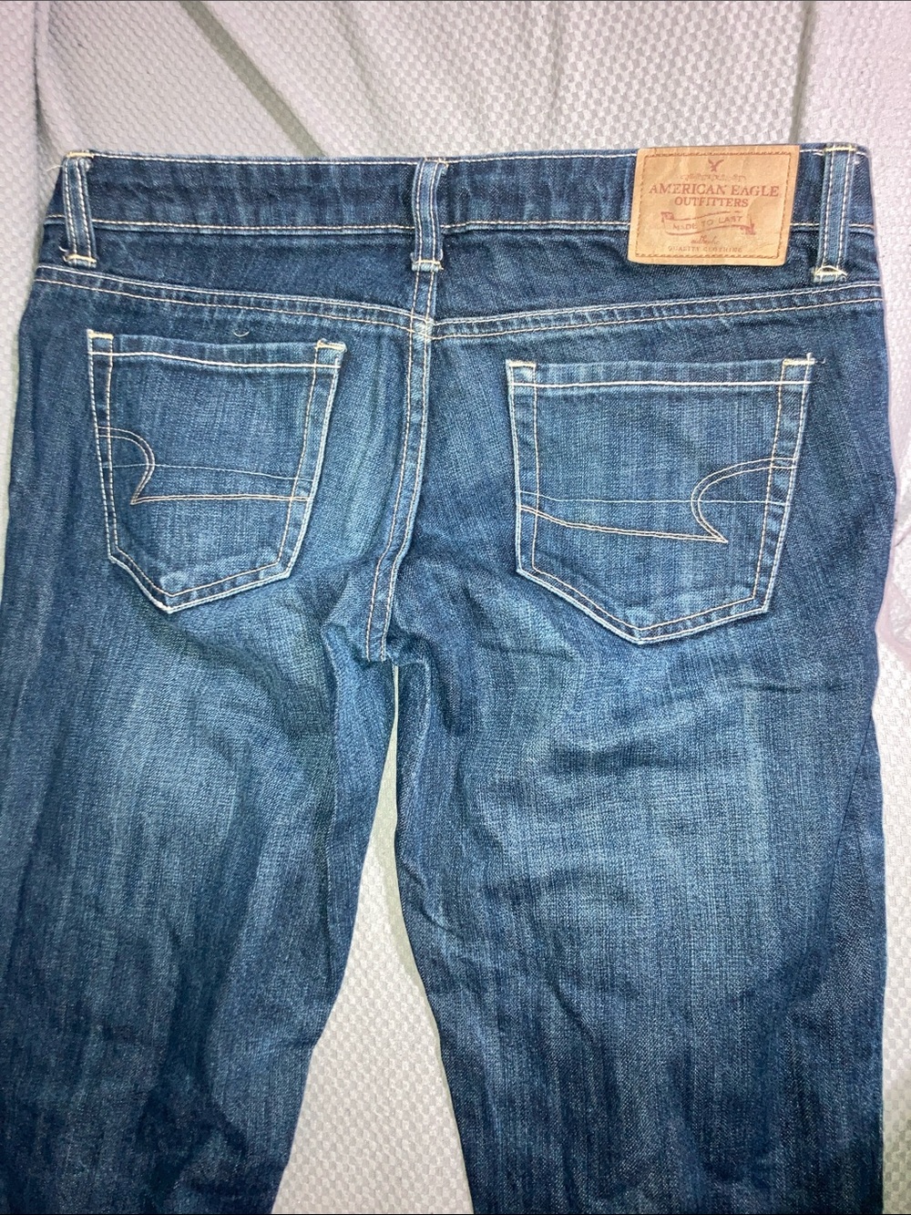 American Eagle Outfitters Dark Blue Flare Jeans - Picture 10 of 10